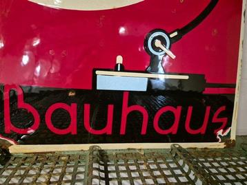 Oud emaille reclamebord Bauhaus - Panneau - Émail
