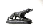G Lesage - sculptuur, Engelse setter hond / Art Deco - 24 cm