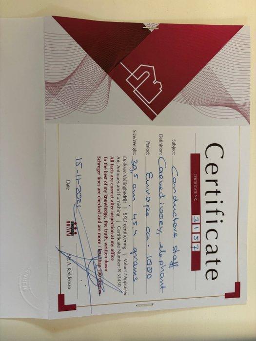 Staf - Ivoor - Antique Carved Ivory Cond, Antiek en Kunst, Antiek | Overige Antiek