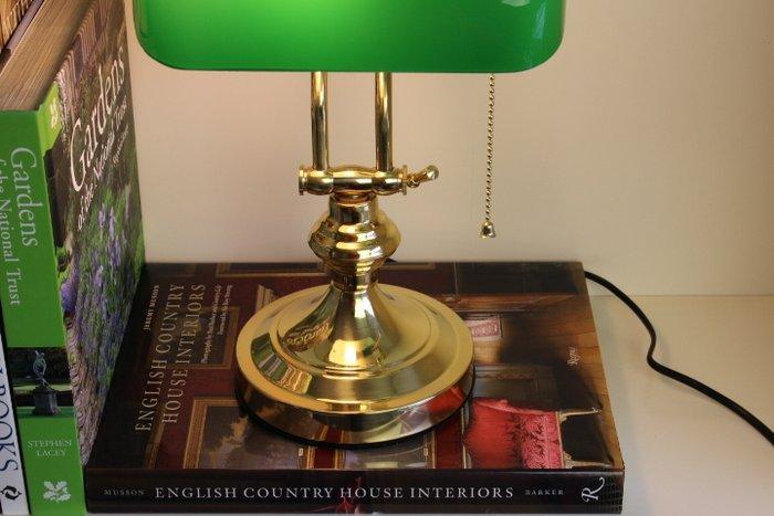 Lamp - Glas, Messing, Antiek en Kunst, Curiosa en Brocante