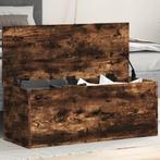 vidaXL Boîte de rangement chêne fumé 90x35x35 cm bois, Verzenden, Neuf