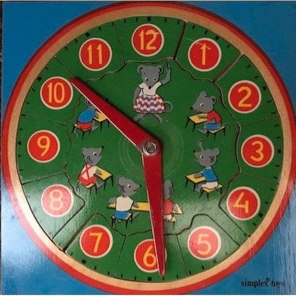 Puzzel Klok met muisjes (zie omschrijving), Boeken, Schoolboeken, Verzenden