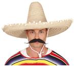 Sombrero Wit 60cm, Hobby en Vrije tijd, Feestartikelen, Verzenden, Nieuw