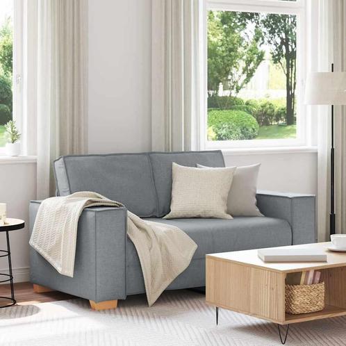 vidaXL 2-zitsbank Lichtgrijs 120 cm Stof, Huis en Inrichting, Zetels | Zetels, Nieuw, Verzenden