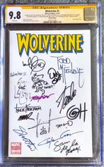 Wolverine 1 - 14 signatures and 3 sketches - CGC Signature