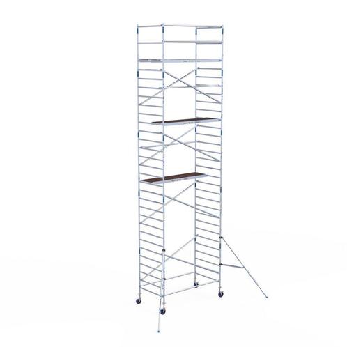 Budget rolsteiger Alumexx 135x250 10,2m werkhoogte, Doe-het-zelf en Bouw, Steigers, Rolsteiger of Kamersteiger, Nieuw, 5 meter of hoger