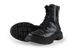 Tommy Hilfiger Veterboots in maat 38 Zwart | 5% extra, Kleding | Dames, Schoenen, Verzenden, Zwart, Overige typen, Zo goed als nieuw