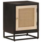vidaXL Nachtkastje 40x30x50 cm massief mangohout en ijzer, Huis en Inrichting, Kasten | Overige, Verzenden, Nieuw
