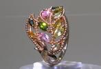 Tourmaline) Ring - Hoogte: 23 mm - Breedte: 22 mm- 3.9 g -