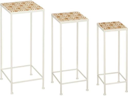 Mica Decorations Odile Bijzettafel Set van 3 - Mozaïekdesign, Huis en Inrichting, Woonaccessoires | Overige, Nieuw, Verzenden
