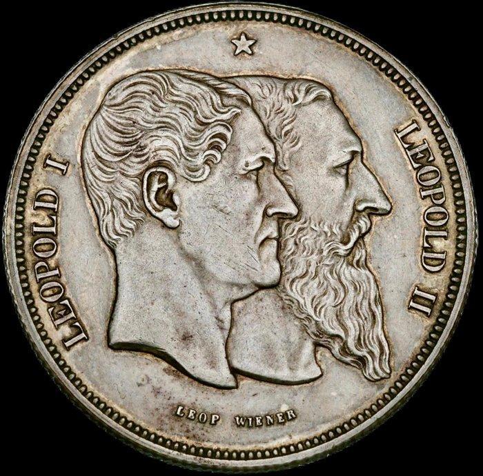 België. Leopold II. 5 Francs Module 1880, Postzegels en Munten, Munten | Nederland