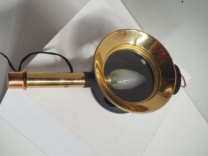 Wandlamp - Glas, Messing - Nautische wandlamp, Antiek en Kunst, Curiosa en Brocante
