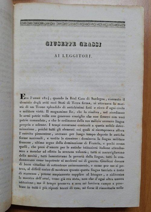 Giuseppe Grassi - Dizionario militare italiano - 1835-1835, Antiek en Kunst, Antiek | Boeken en Manuscripten