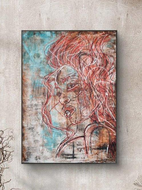 Wigulins Art (1971) - Ruby - original Artwork, Antiek en Kunst, Kunst | Schilderijen | Modern