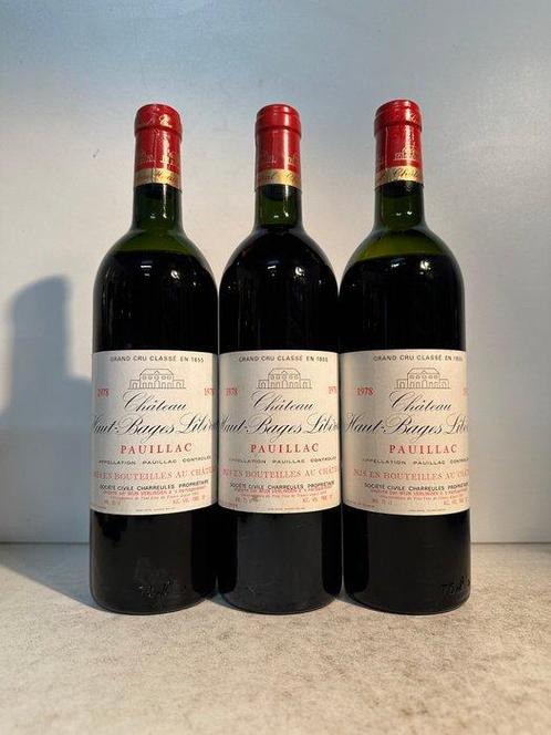 1978 Chateau Haut-Bages Liberal - Pauillac 5ème Grand Cru, Verzamelen, Wijnen