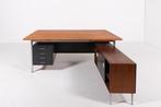 Holzäpfel - Herbert Hirche - Bureau - Hout, Metaal, Staal,, Antiek en Kunst