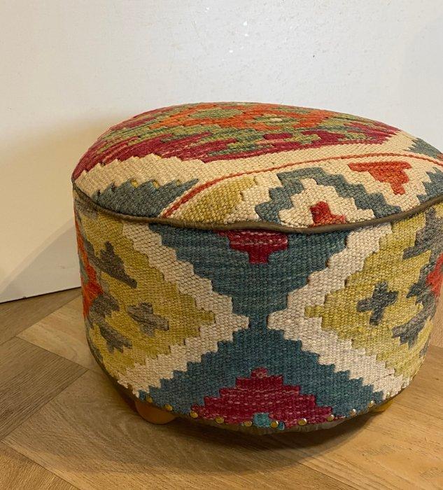 Poef - Wol, Hout, Antiek en Kunst, Curiosa en Brocante