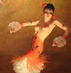 Arensen (German School) - Groot portret exotische danseres