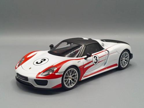 Diecast 1:18 - Modelauto - Porsche 918 Spyder - met, Hobby en Vrije tijd, Modelauto's | 1:5 tot 1:12