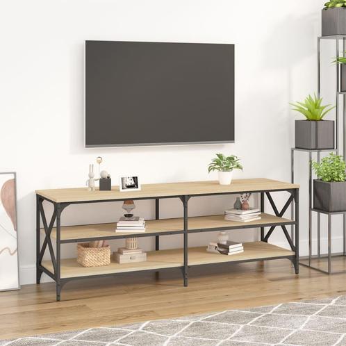 vidaXL Tv-meubel 140x40x50 cm bewerkt hout sonoma, Maison & Meubles, Armoires | Mobilier de télévision, Envoi
