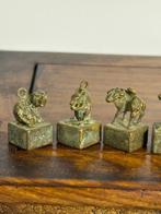 Chinese dierenriem zegels - Brons - Eind 20e eeuw, Antiek en Kunst