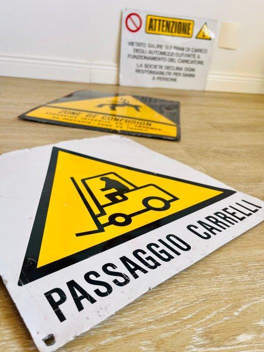 Enel - Enseigne en émail (8) - Aluminium, Antiek en Kunst, Antiek | Wandborden en Tegels