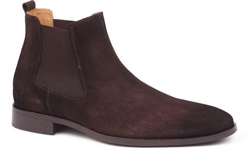 Suitable Chelsea Boot Suede Donkerbruin maat 45 Heren, Kleding | Dames, Schoenen, Bruin, Nieuw, Verzenden