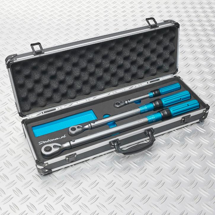 Datona Drie momentsleutels in aluminium koffer - Datona, Doe-het-zelf en Bouw, Gereedschap | Handgereedschap, Ophalen of Verzenden