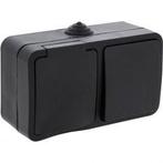 Q-LINK Wandcontactdoos 1-voudig met Wisselschakelaar, IP54,, Verzenden, Nieuw