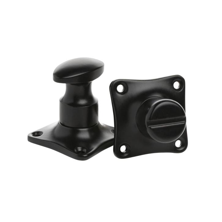 WC slot draaiknop mat zwart - retro jaren 30 toilet badka..., Bricolage & Construction, Serrurerie de bâtiment & Dispositif de fermeture