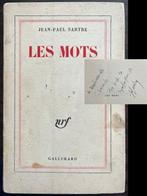 Signé ; Jean-Paul Sartre - Les Mots [envoi autographe de