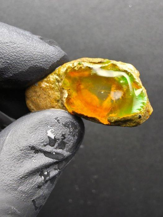 39.35ct Natural Crystal Opal Specimen Ruw- 7.87 g, Verzamelen, Mineralen en Fossielen