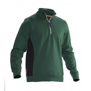 Jobman 5401 sweatshirt 1/2 fermeture Éclair xs vert, Doe-het-zelf en Bouw, Overige Doe-Het-Zelf en Bouw