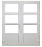 Dubbele deur antraciet Basic Plus b175 x 204 cm in voorraad, Doe-het-zelf en Bouw, Deuren en Vliegenramen, Nieuw, Glas, Minder dan 200 cm