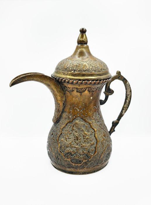 Koffiepot - Koper, Messing, Verzilverd - Islamic Dallah, Antiek en Kunst, Kunst | Niet-Westerse kunst