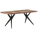 vidaXL Eettafel 180x90x76 cm massief gerecycled hout, Huis en Inrichting, Tafels | Eettafels, Verzenden, Nieuw