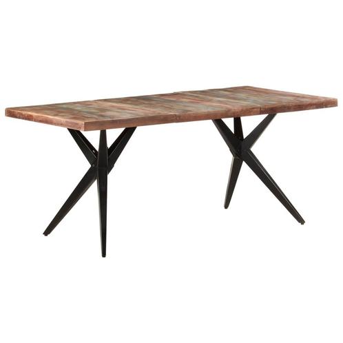 vidaXL Eettafel 180x90x76 cm massief gerecycled hout, Huis en Inrichting, Tafels | Eettafels, Nieuw, Verzenden