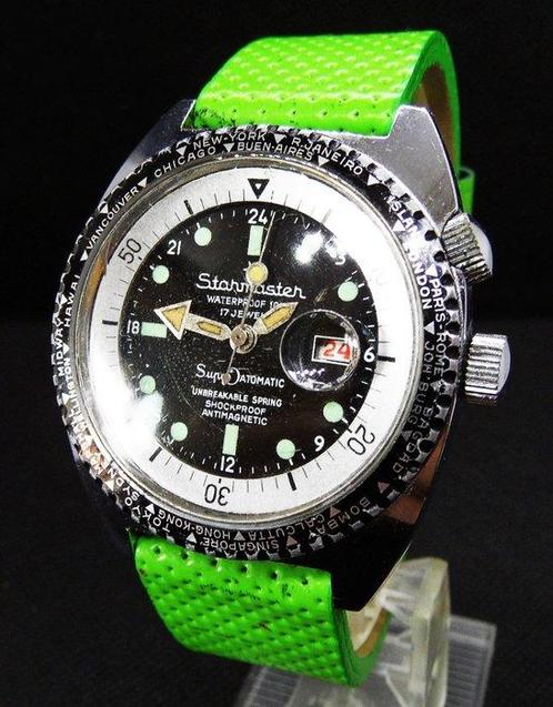 Starmaster - World time Super Datomatic - Zonder, Handtassen en Accessoires, Horloges | Heren