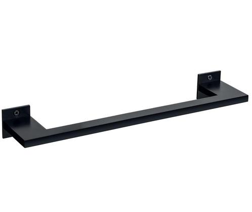 Handdoekhouder enkel SLIM aluminium zwart 465 mm, Huis en Inrichting, Badkamer | Badtextiel en Accessoires, Nieuw