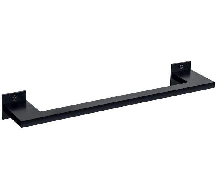 Handdoekhouder enkel SLIM aluminium zwart 465 mm, Huis en Inrichting, Badkamer | Badtextiel en Accessoires, Nieuw