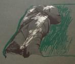 Rafael Canogar (1935) - Figure on the Grass - signed and, Antiek en Kunst
