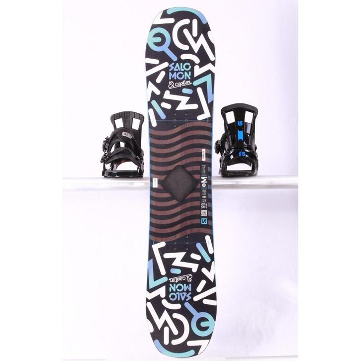 100 120 kinder snowboard SALOMON EL CAPITAN, Black/blue, FLA, Sport en Fitness, Snowboarden, Verzenden