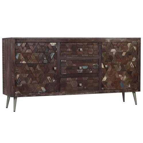 vidaXL Dressoir 160x40x80 cm massief gerecycled hout, Huis en Inrichting, Kasten | Dressoirs, Nieuw, Verzenden