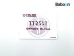 Instructie Boek Yamaha TT 250 1986 (TT250), Motos
