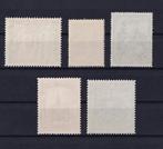 België 1930/1936 - 5 zegels uit blokken - Stadswapen, Postzegels en Munten, Postzegels | Europa | België, Gestempeld