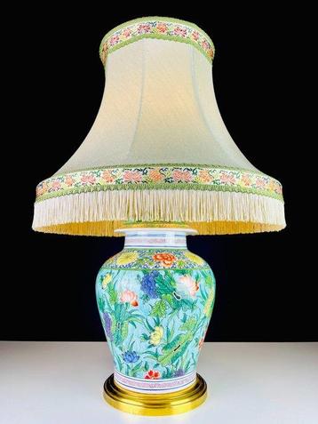 Porcelaine De Paris - Lampe de table - XXL Peint à la main
