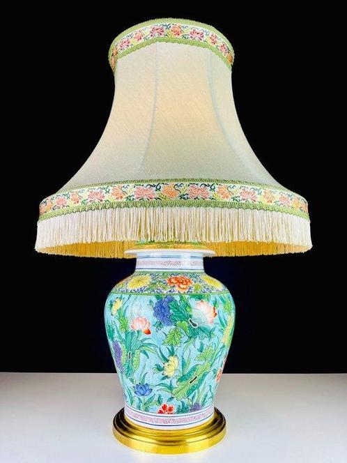 Porcelaine De Paris - Lampe de table - XXL Peint à la main, Antiek en Kunst, Curiosa en Brocante