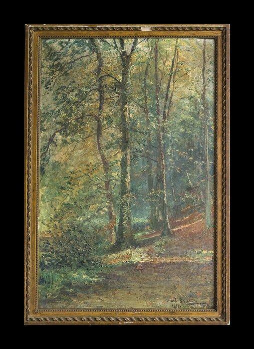 André Brunin (1890-1950) - Sous bois en automne, Antiek en Kunst, Kunst | Schilderijen | Klassiek