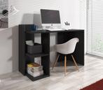 Meubella | Bureau Pierre - Zwart - 120 cm, Maison & Meubles, Verzenden