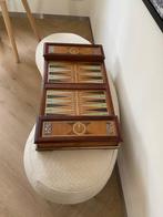 Schaakspel - Hout verzilverd en verguld, Antiek en Kunst